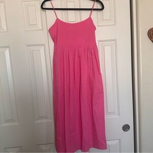 F21 Pink Midi Sleeveless Dress, size S